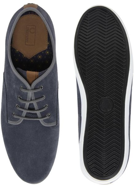 fred perry grey plimsolls