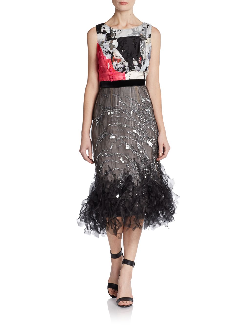 carolina herrera black gown
