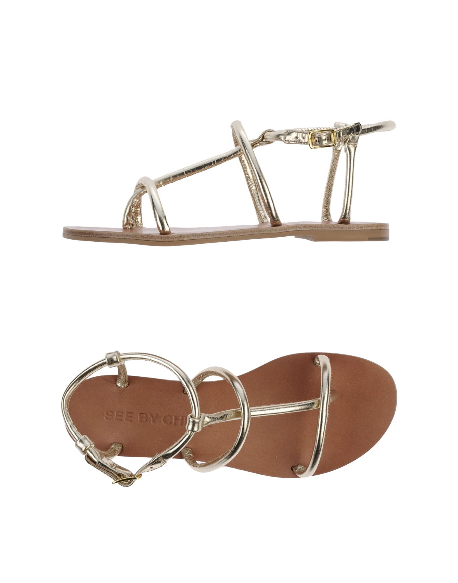 See By ChloÃ© Flip Flops in Silver (Platinum) | Lyst