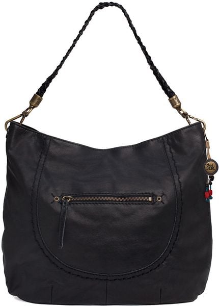 the sak black leather hobo