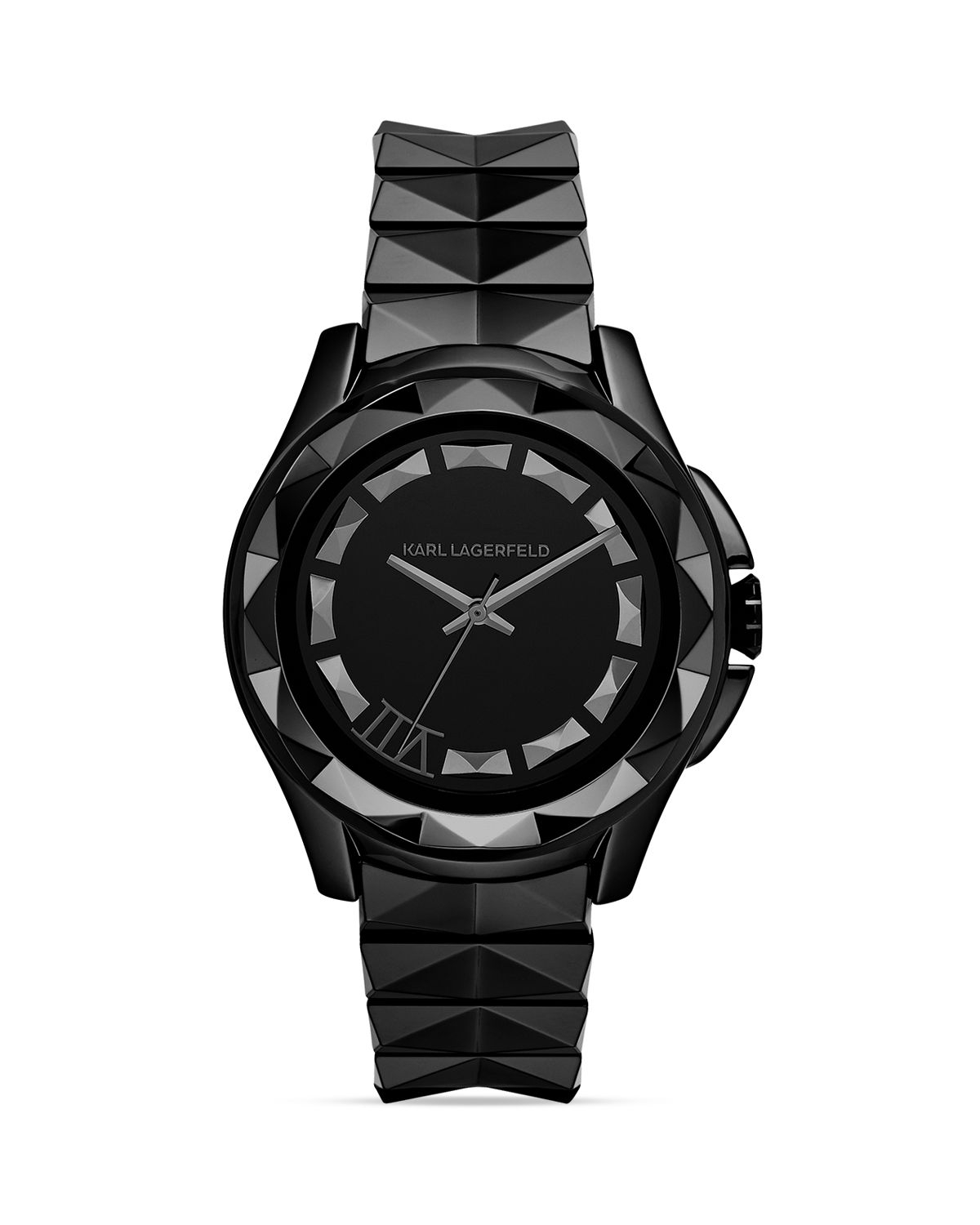 Karl Lagerfeld Karl 7 Black Pyramid Watch 435mm in Black | Lyst