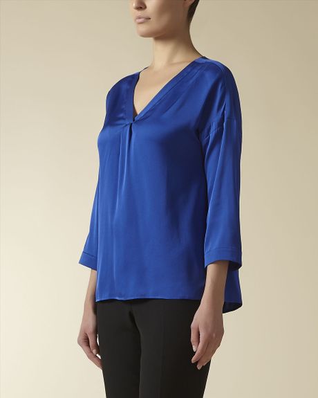 satin v neck