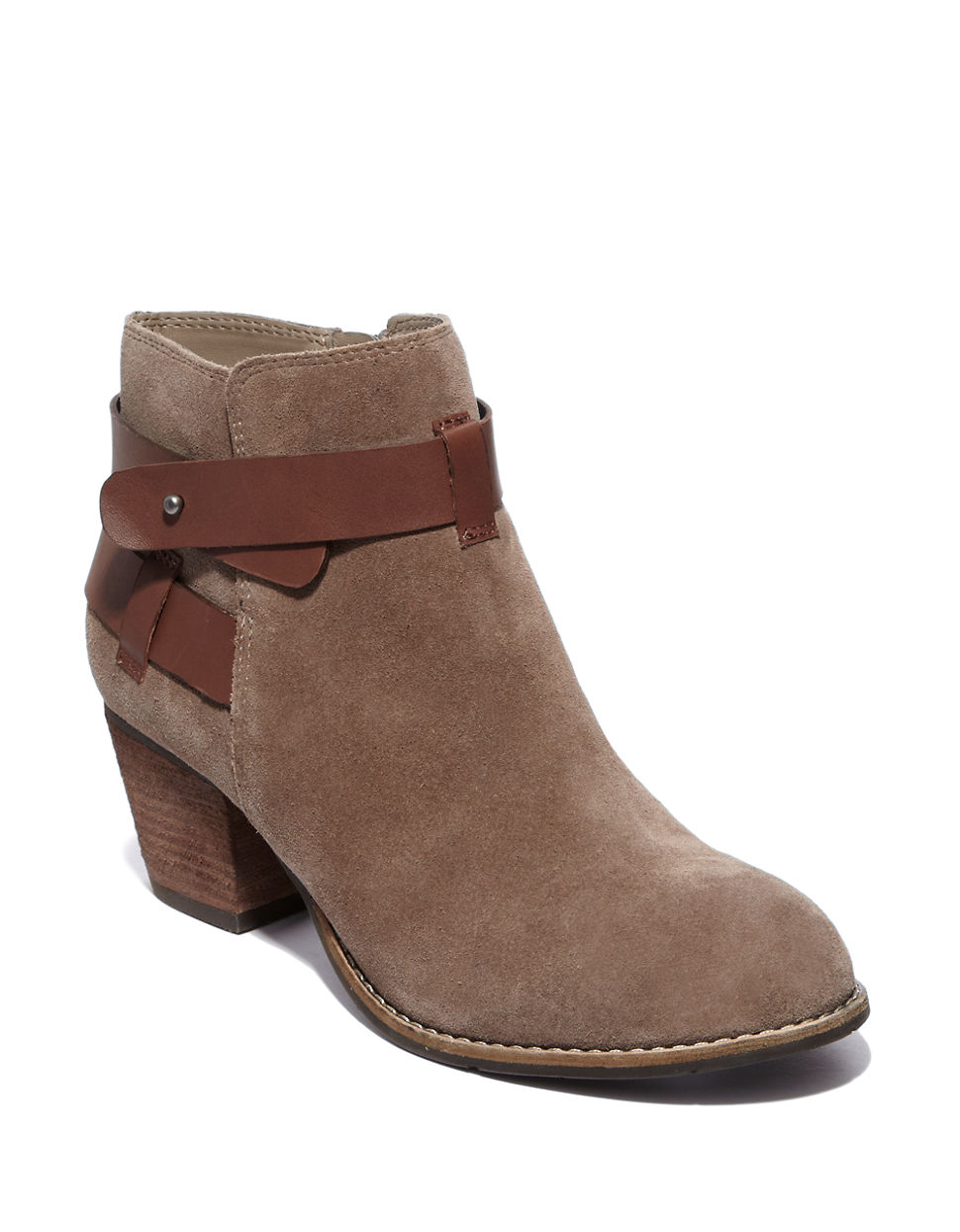 neutral booties beige