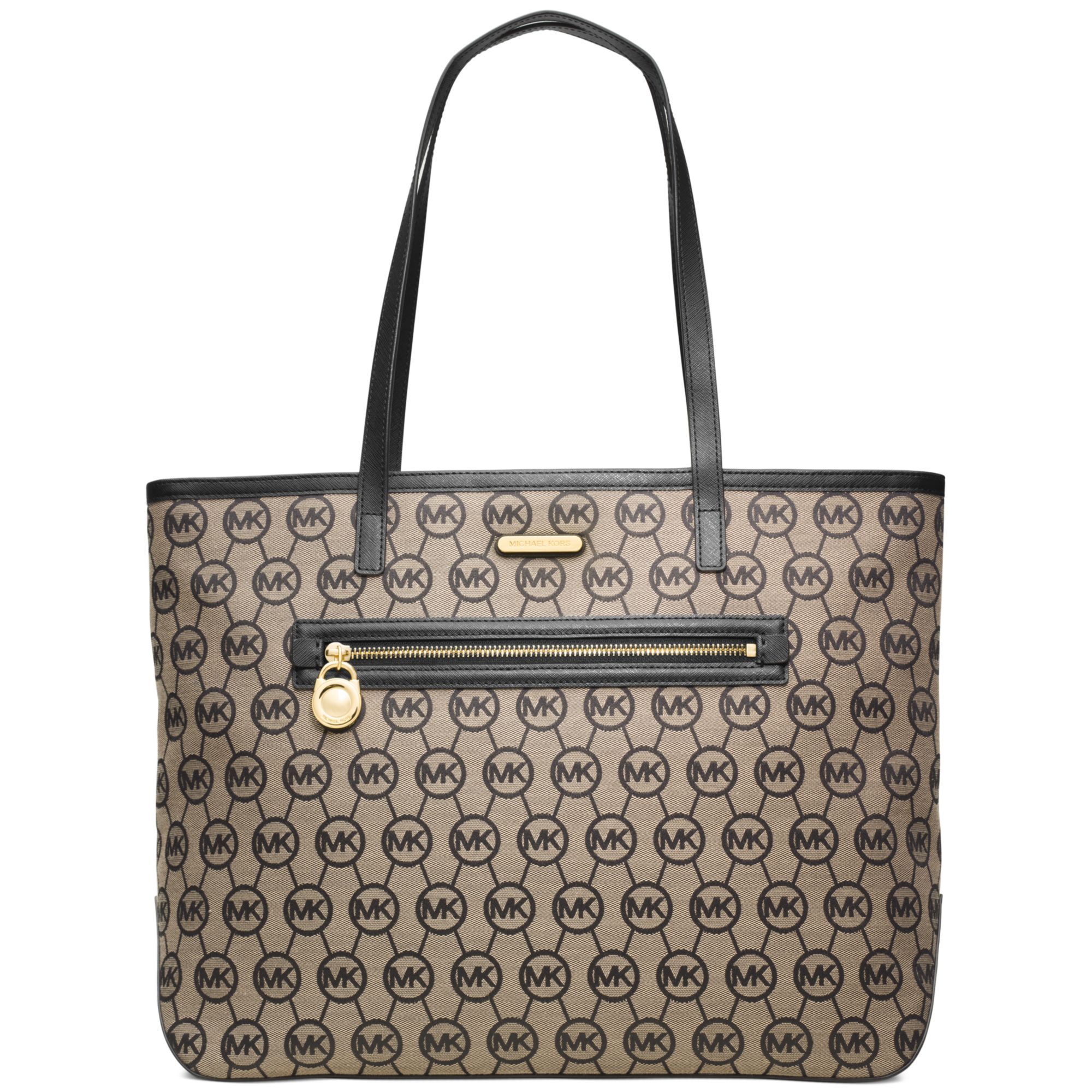 michael kors east west signature tote bag