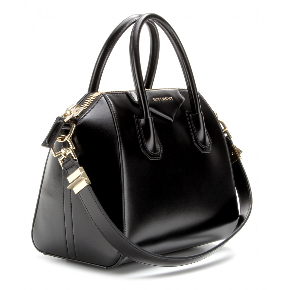 Givenchy Antigona Small Leather Tote in Black (black made in italy) | Lyst