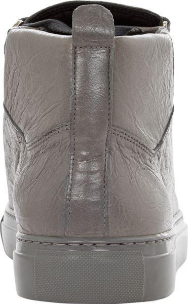 balenciaga high top grey