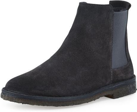 shearling chelsea boot
