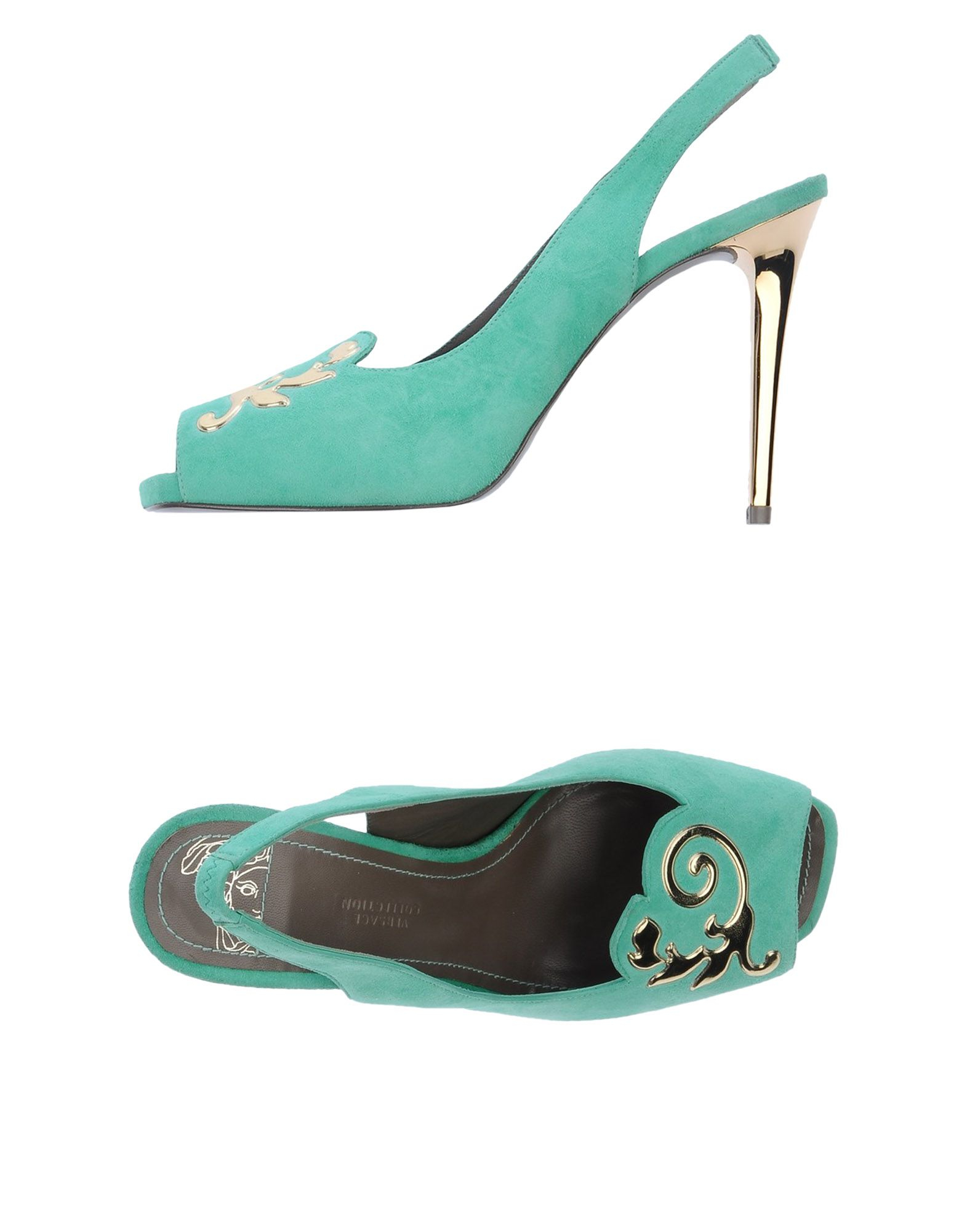 versace sandals green