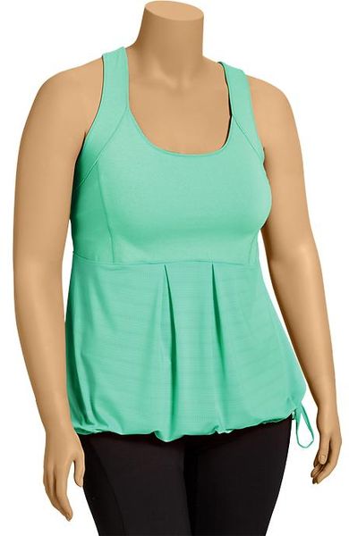Old Navy Plus Active By Compression Tank in Green (Tropical Plunge ...