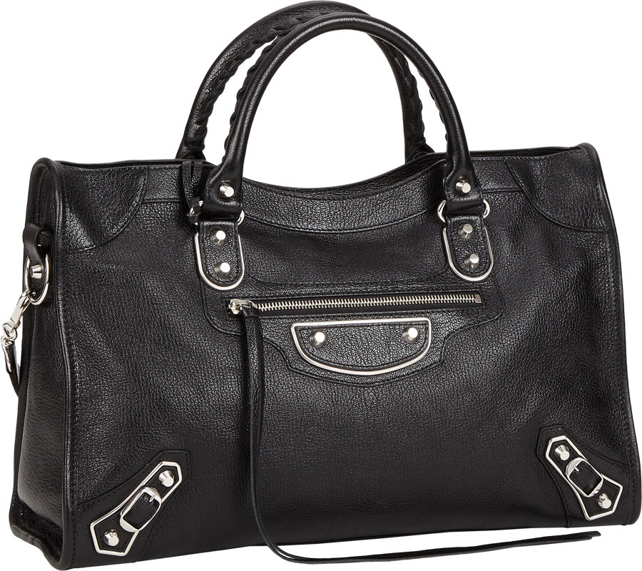 balenciaga metallic edge city medium