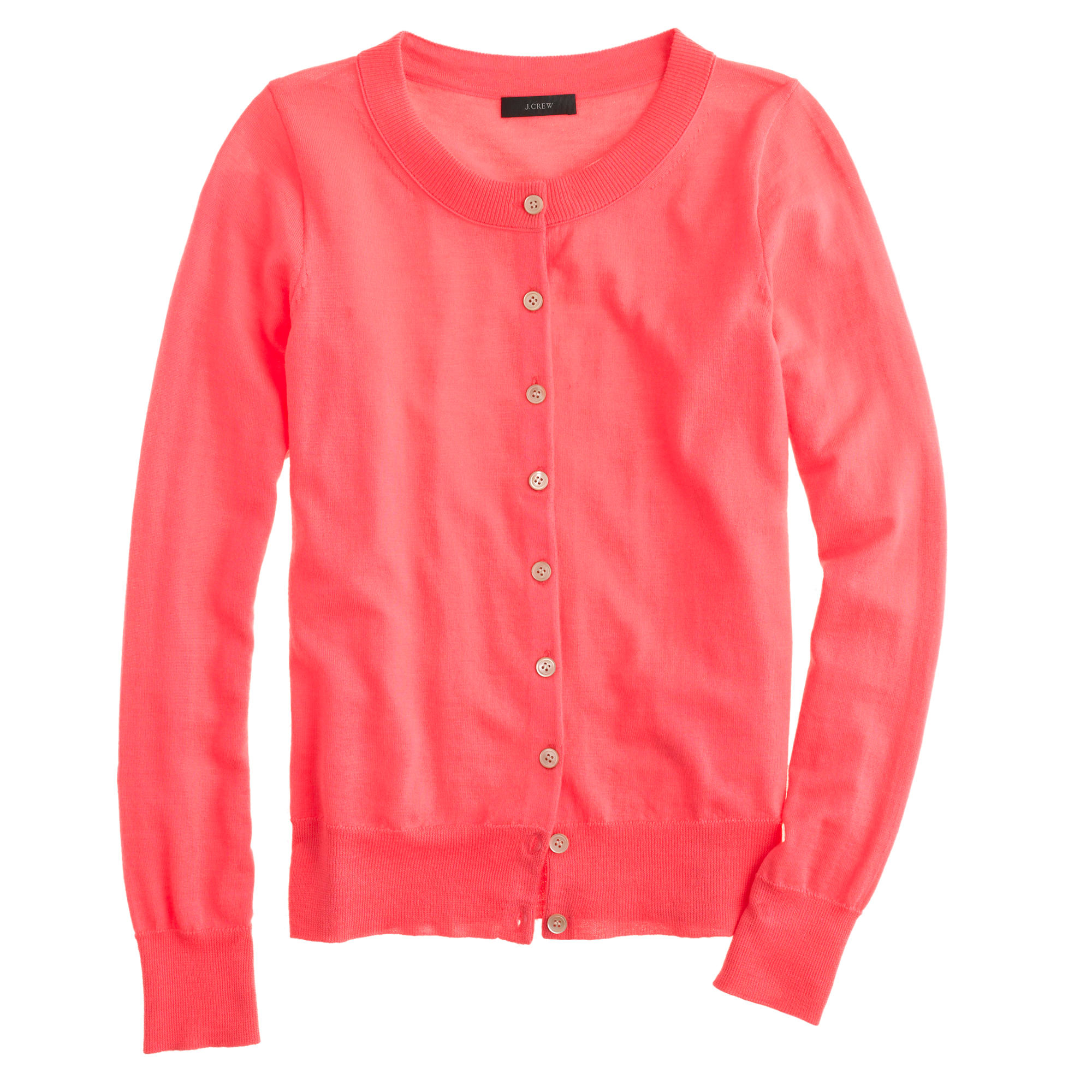 J Crew Merino Wool Tippi Cardigan Sweater In Pink Lyst