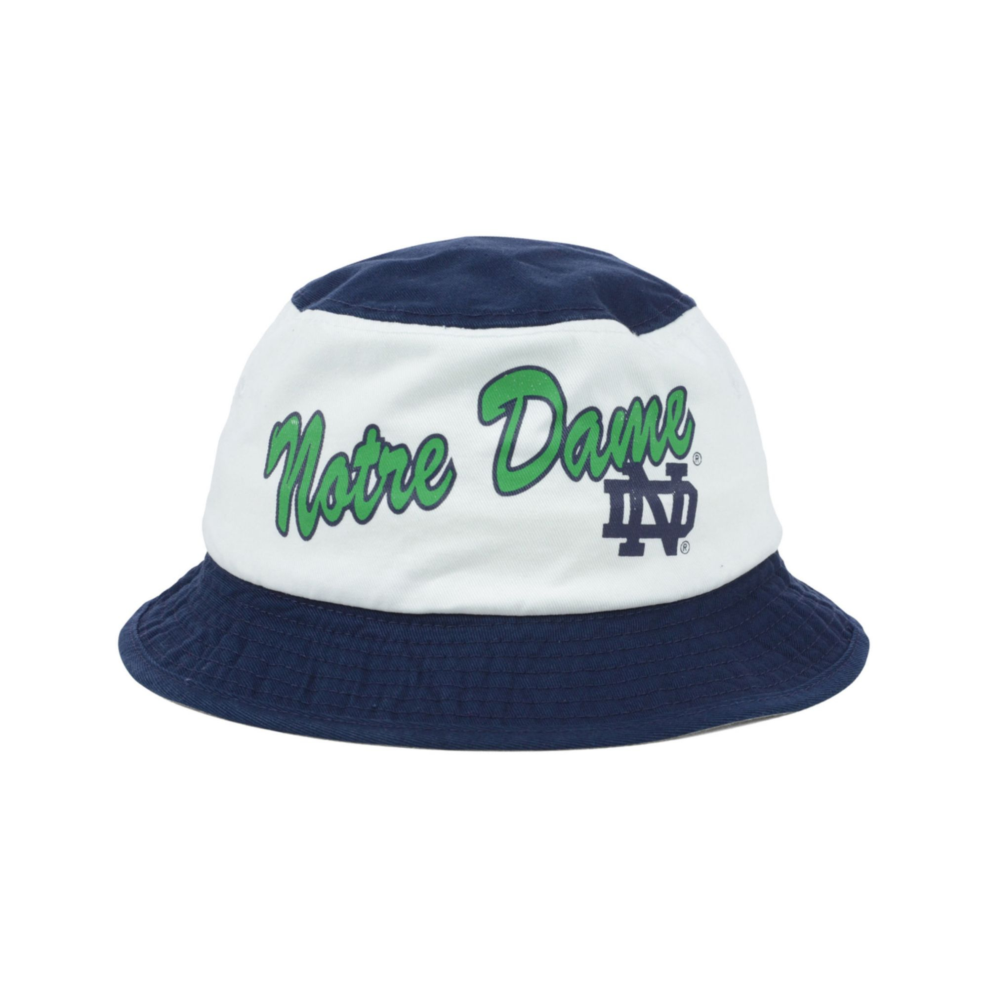Adidas Notre Dame Fighting Irish Script Bucket Hat in Blue for Men