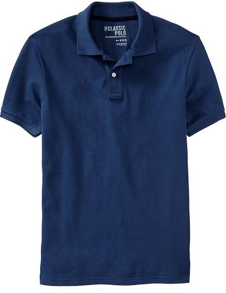 Old Navy Shortsleeve Pique Polos in Blue for Men (Hyper Blue) | Lyst