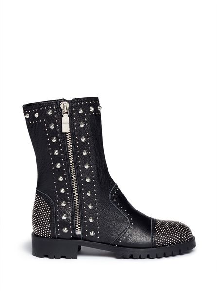 alexander mcqueen boots studs