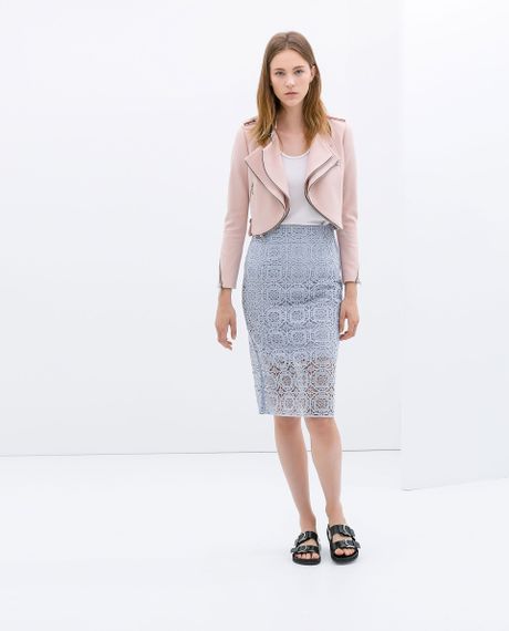zara cropped zip up