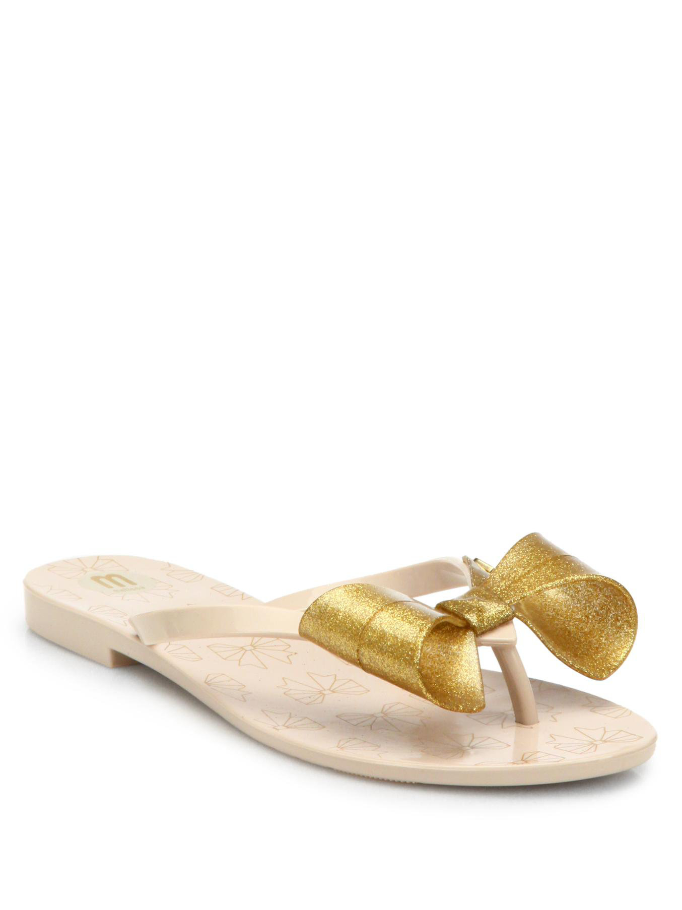 melissa harmonic bow flip flops