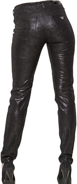 ladies black armani jeans