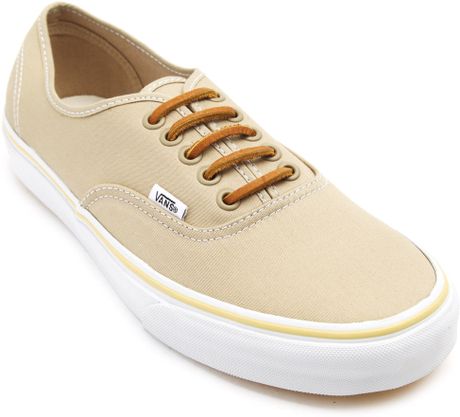 tan shoes vans