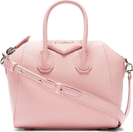 Givenchy Pink Leather Antigona Sugar Mini Shoulder Bag in Pink | Lyst
