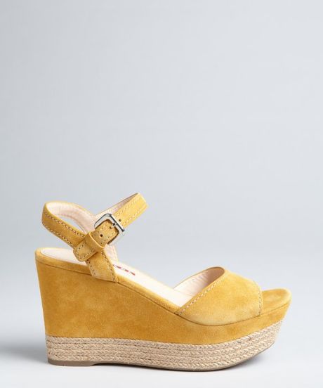 mustard yellow suede sandals