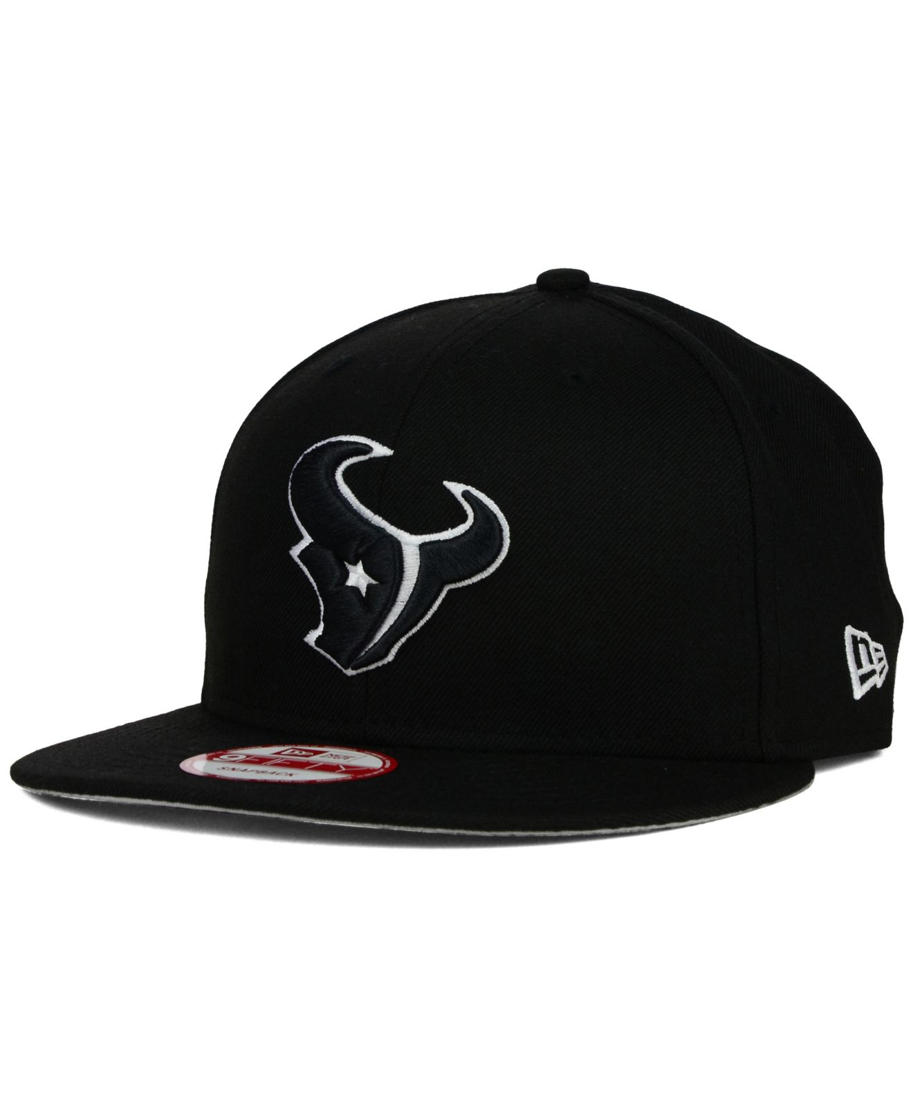 New Era Houston Texans Black White 9Fifty Snapback Cap in Black for Men (Black/White) Lyst