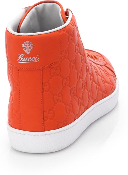 gucci sneakers orange