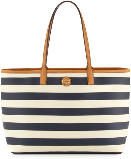 tory burch striped tote