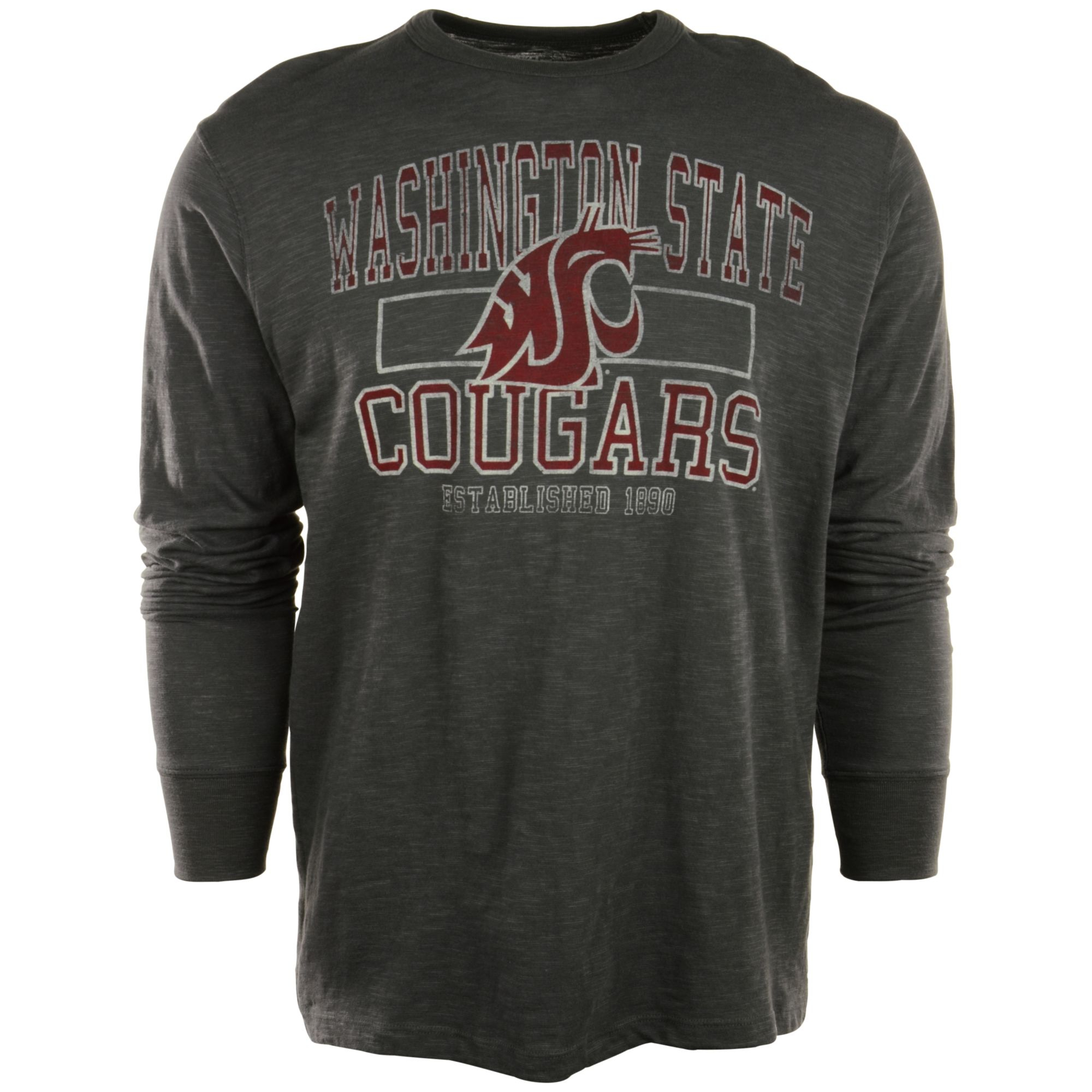 47 Brand Men S Long Sleeve Washington State Cougars Scrum T Shirt In 