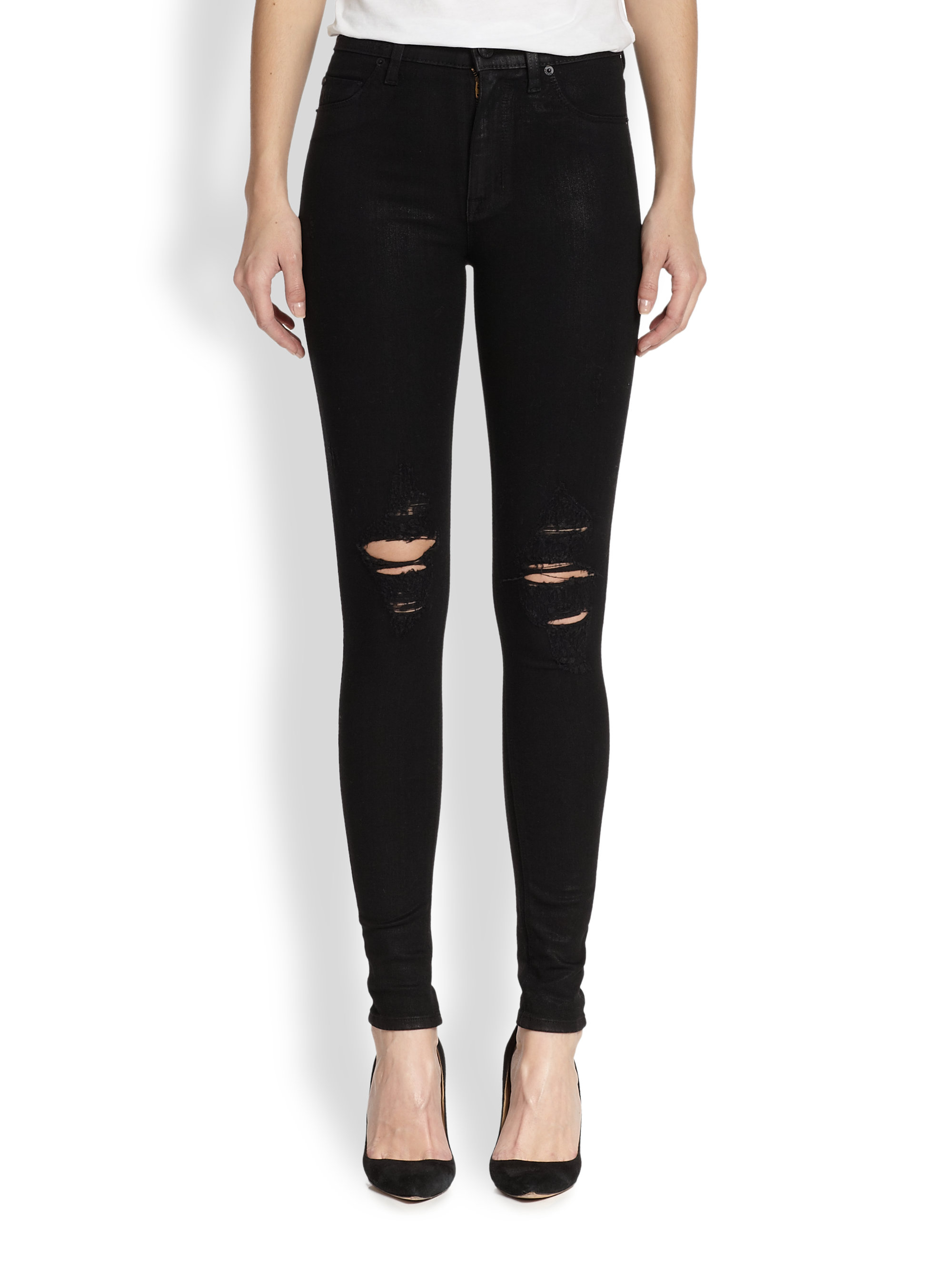 hudson barbara high waist super skinny jeans