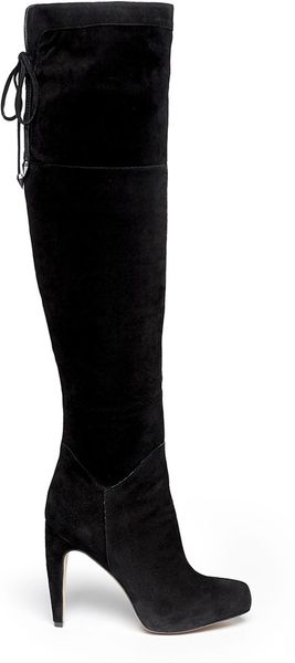 sam edelman thigh high suede boots