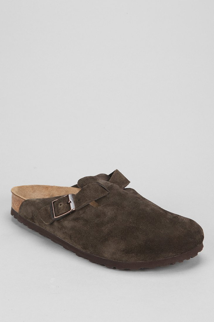 Birkenstock Boston Suede SlipOn Shoe in Brown for Men (LIGHT BROWN) Lyst