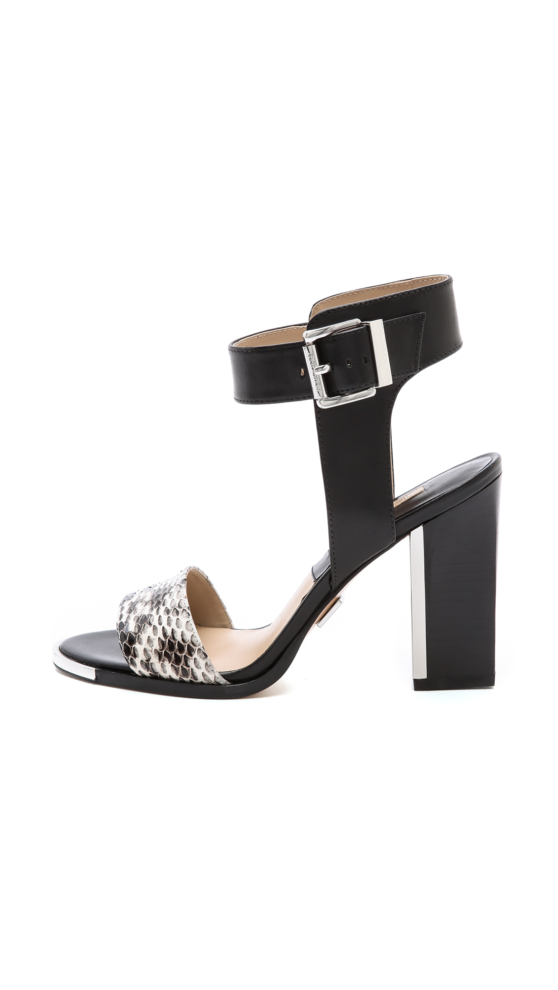 Michael Kors Carson Sandals in Black (Natural) Lyst