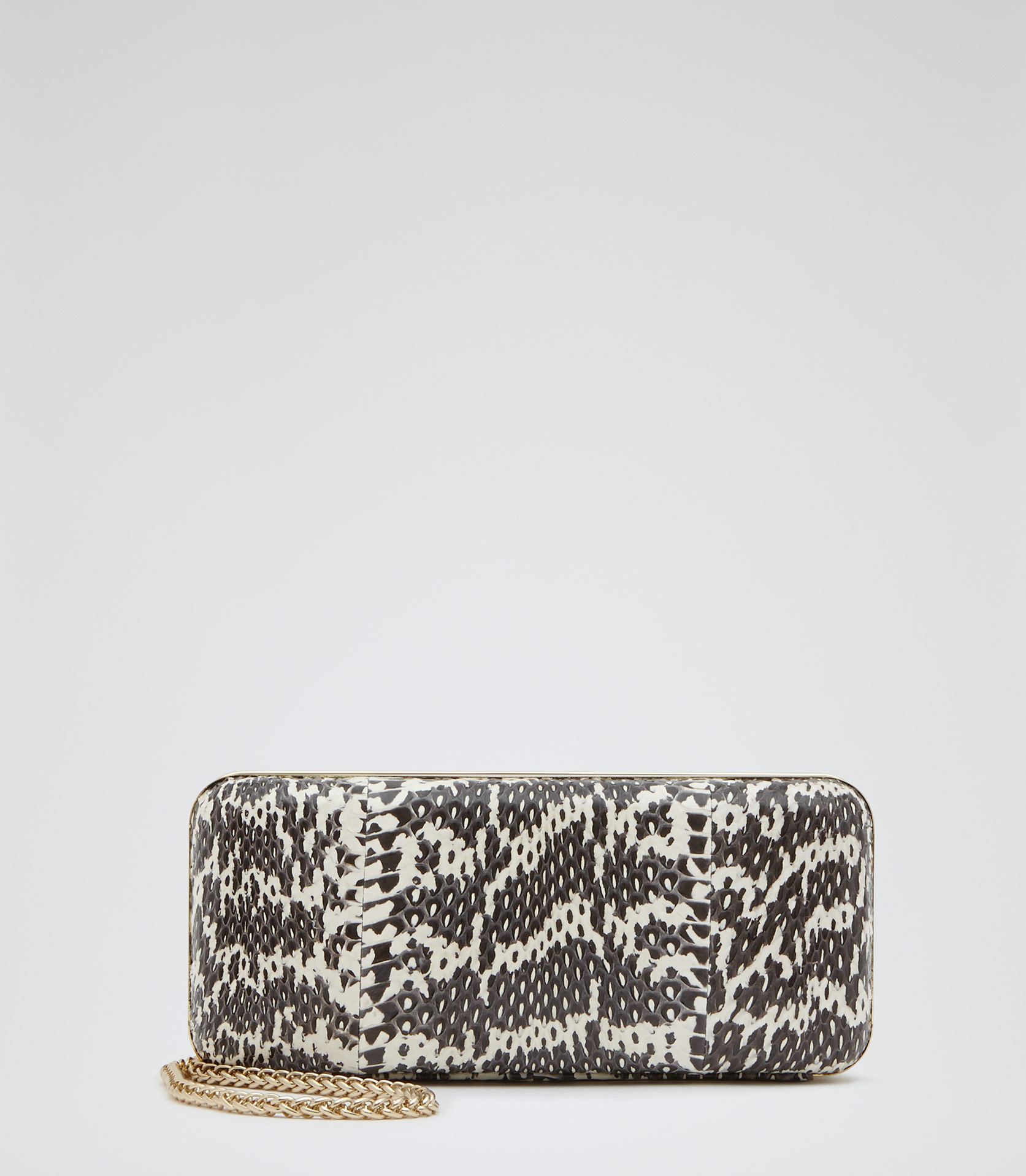 silver snake clutch bag