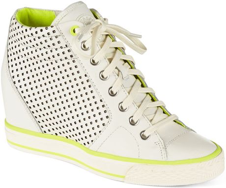 dkny cindy wedge sneakers