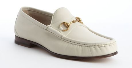white gucci shoes loafers