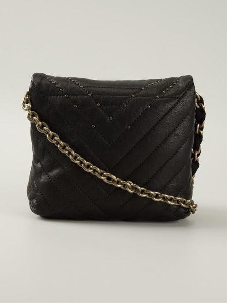 Lanvin 'Happy' Studded Cross Body Bag in Black