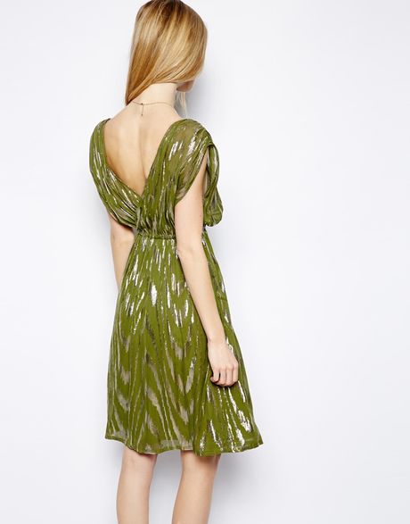 ganni lurex silk