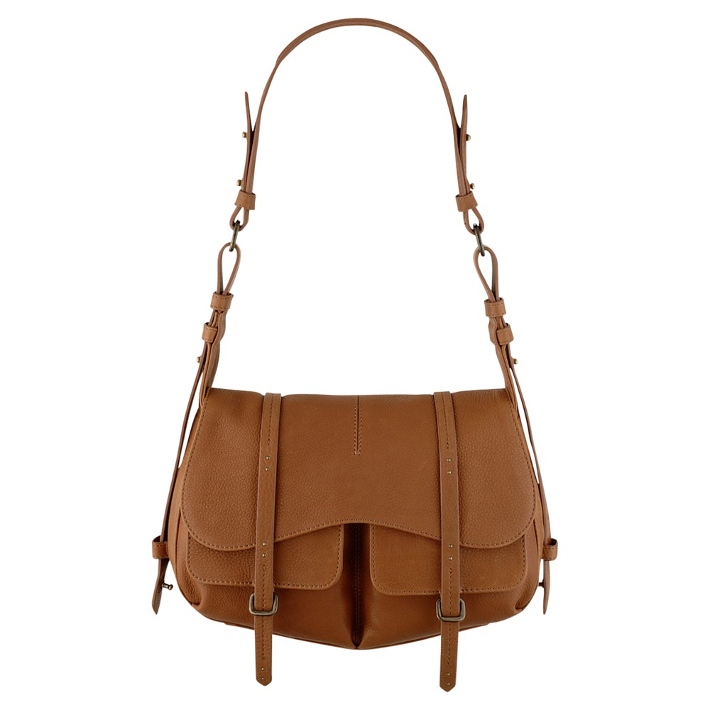 Radley Grosvenor Leather Medium Shoulder Bag in Brown (Tan)