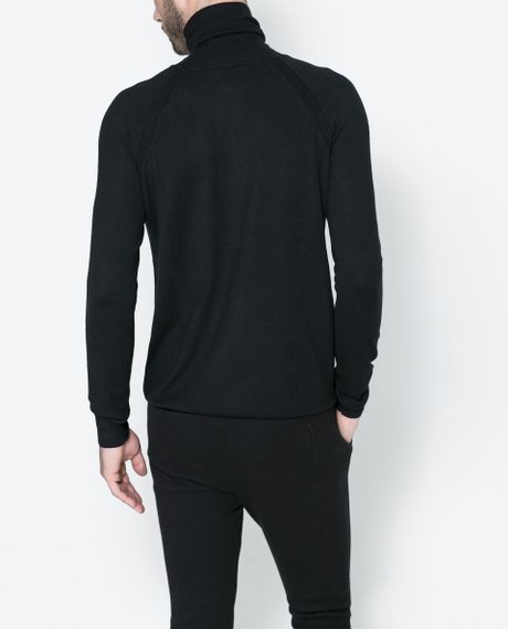 zara black turtleneck