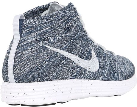 nike flyknit chukka blue