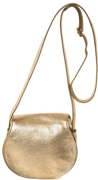 Chloé Marcie Mini Crossbody Bag in Gold (Metallic) | Lyst
