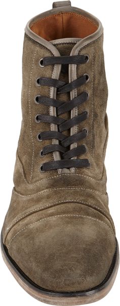 mens grey lace up boots