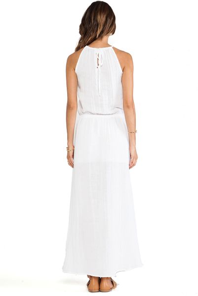 white knit halter dress