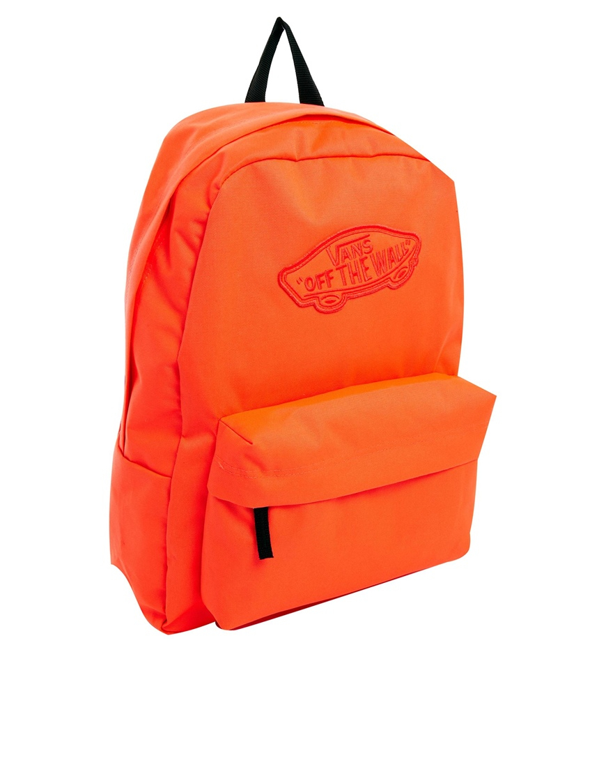 Vans Realm Backpack in Neon Coral in Orange (Coral) Lyst