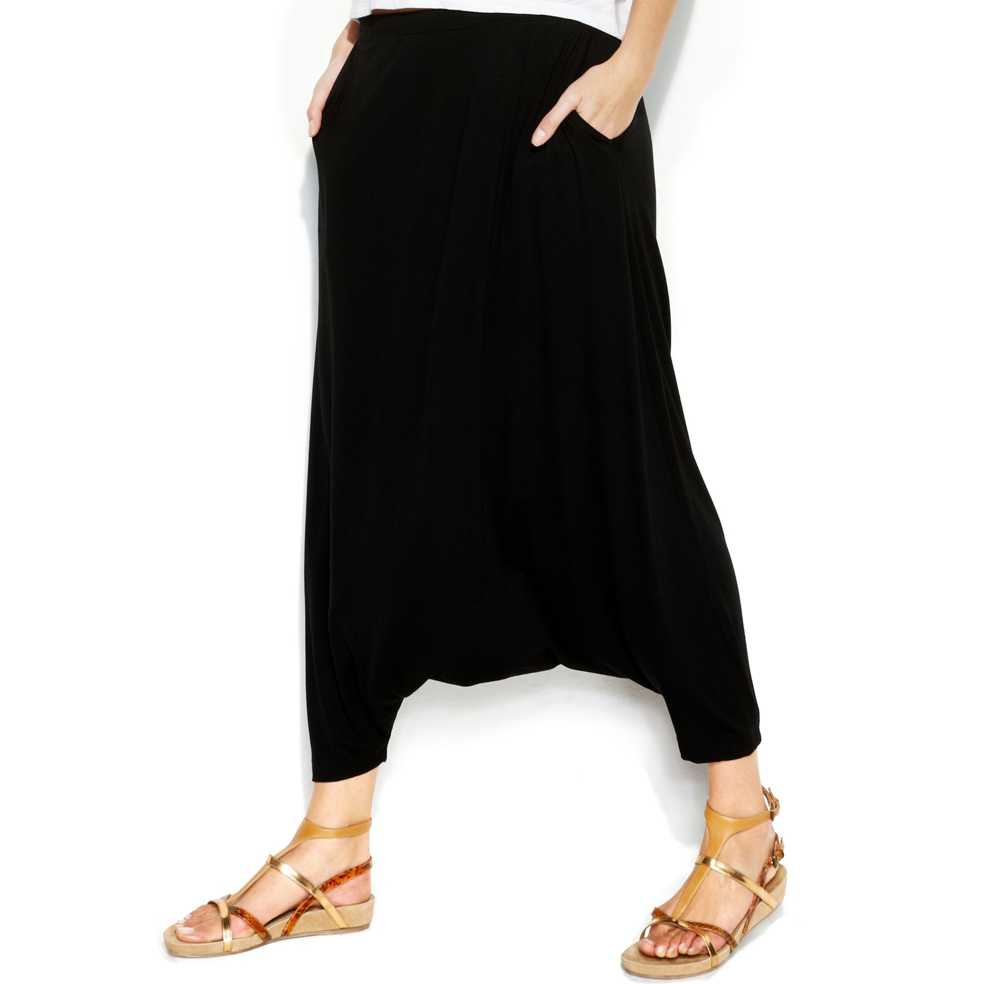 womens black harem pants