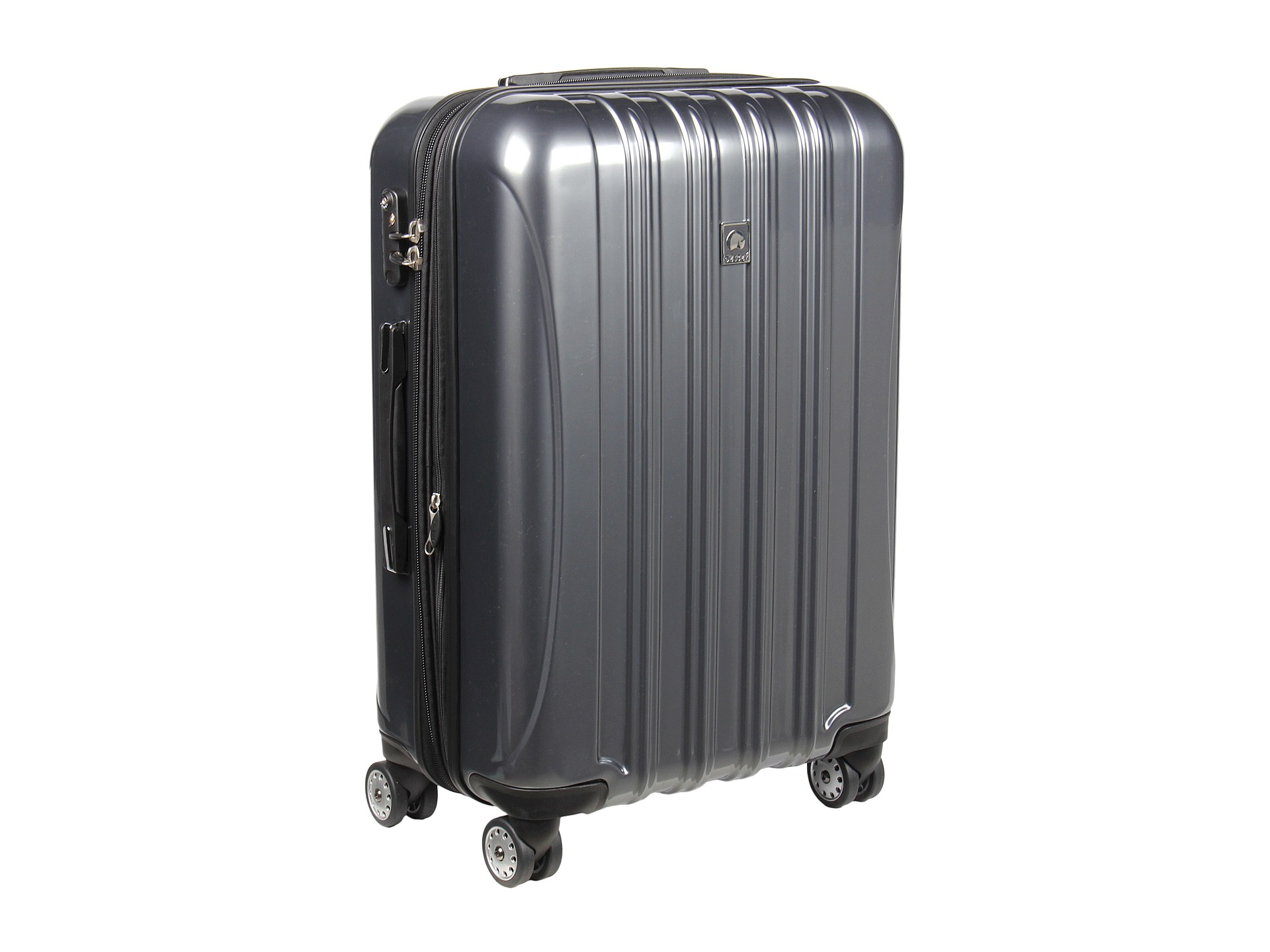 Delsey Helium Aero - 25" Expandable Spinner Trolley In Silver (Titanium ...