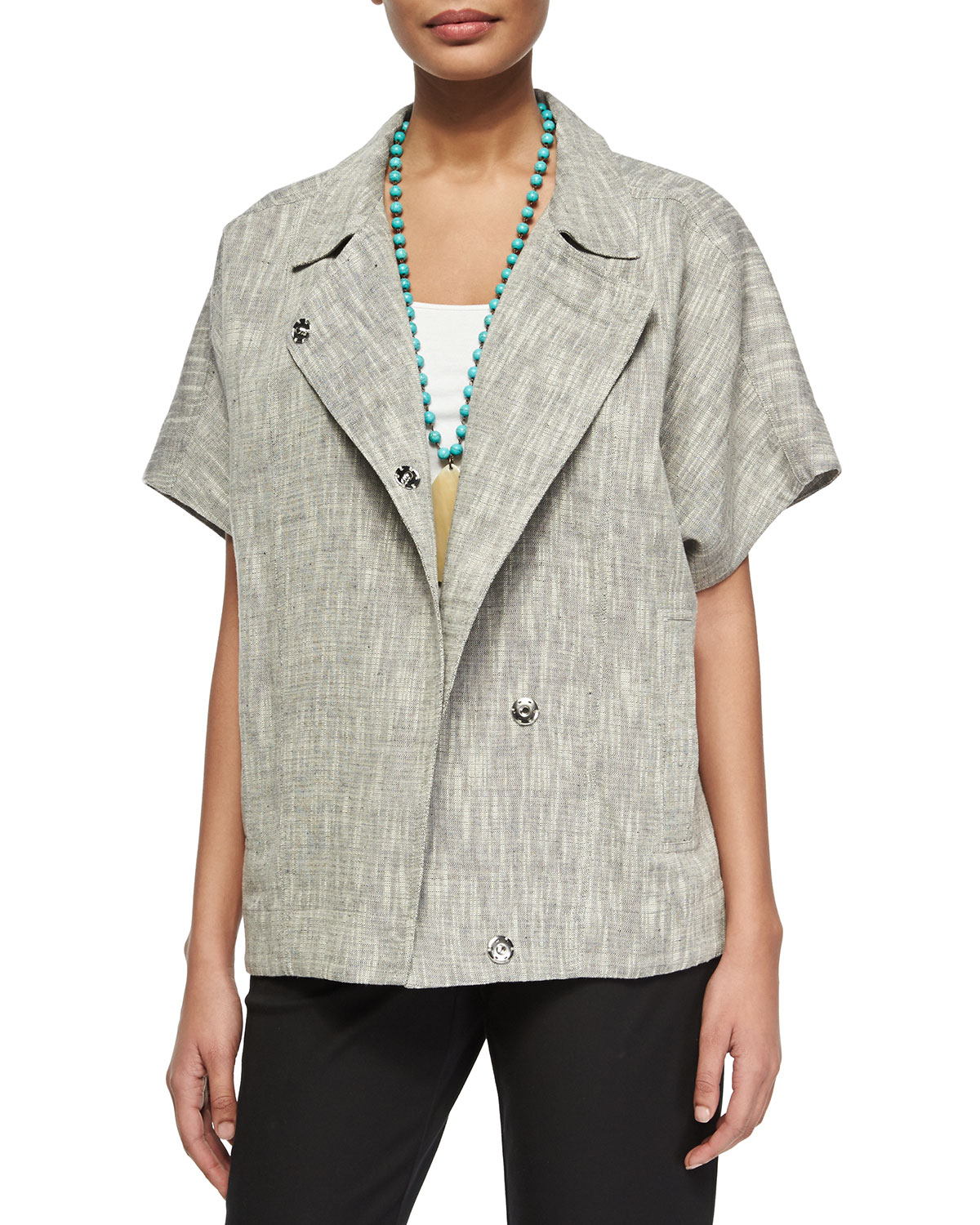 eileen-fisher-short-sleeved-boxy-jacket-in-gray-lyst