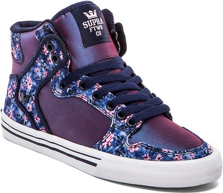 purple supra shoes