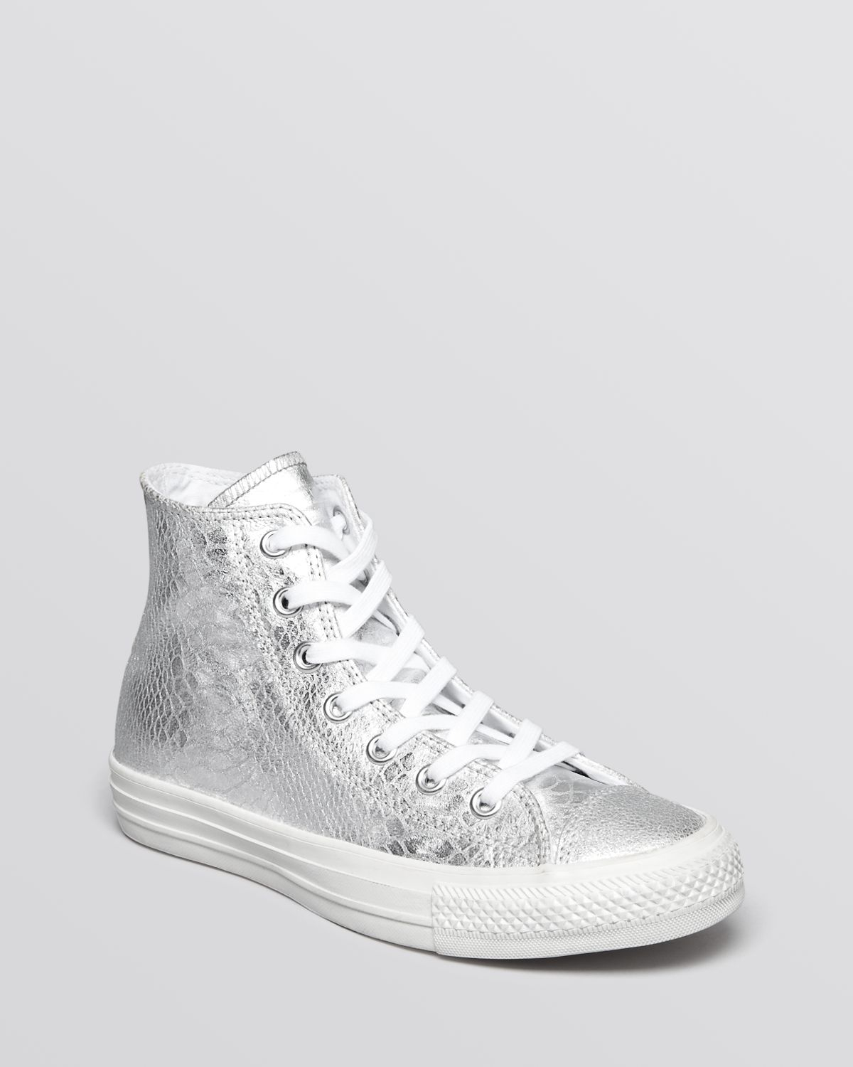 kids silver converse