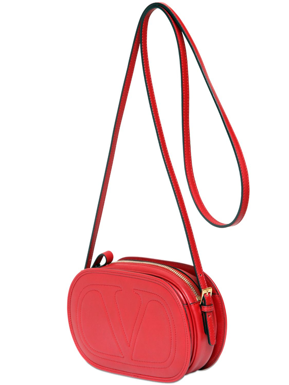 Valentino Go Leather Shoulder Bag in Red (RED VALENTINO) | Lyst